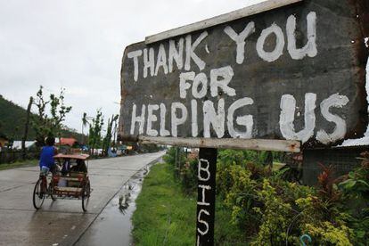 Mensaje de agradecimiento de la poblaci&oacute;n filipina.