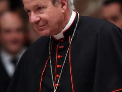 El arzobispo de Viena, Cardenal Christoph Schonborn, ayer en la basílica de San Pedro