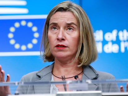 Federica Mogherini , el pasado d&iacute;a 15 en Bruselas.