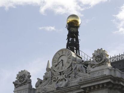 Fachada de la sede del Banco de Espa&ntilde;a, en la Plaza de Cibeles en Madrid. EFE/Archivo