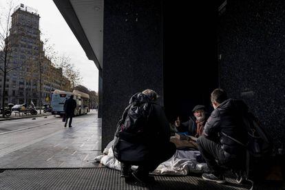 Personas sin hogar en Barcelona