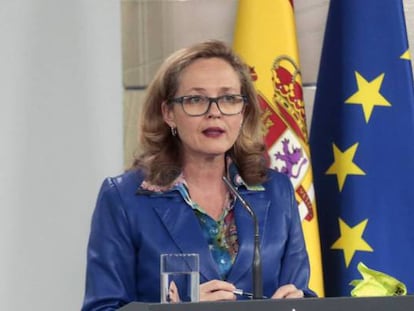 La vicepresidenta primera de Asuntos Económicos, Nadia Calviño.