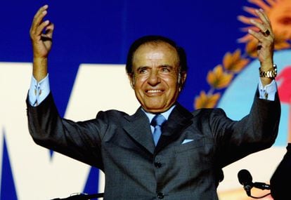 Carlos Menem, en una imagen de 2003.