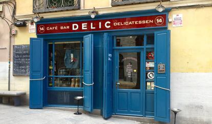 Fachada del café Delic, en Madrid.