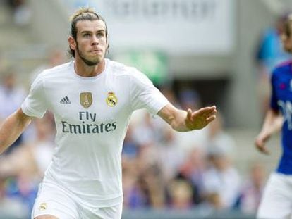 Bale, durante un partido de pretemporada frente al Valerenga.