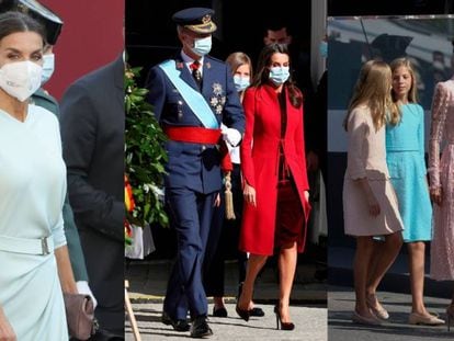 Los ‘looks’ de la reina Letizia en la Fiesta Nacional