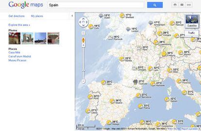 La nueva capa de Google Maps permite saber las condiciones metereológicas en cualquier lugar del mundo.