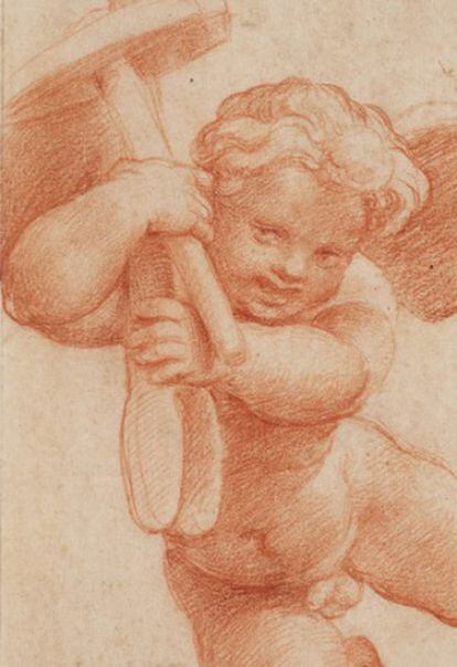 Dibujo atribuido a un pupilo de Rafael. (1515)