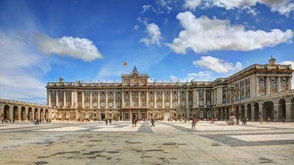 Vista del Palacio Real, en Madrid.
