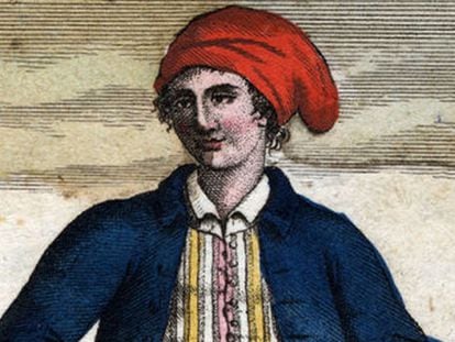 Jeanne Baret, según un grabado de la época.