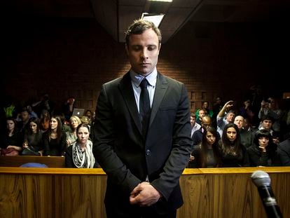 El atleta Oscar Pistorius, durante un juicio en Pretoria (Sudáfrica) en 2013.