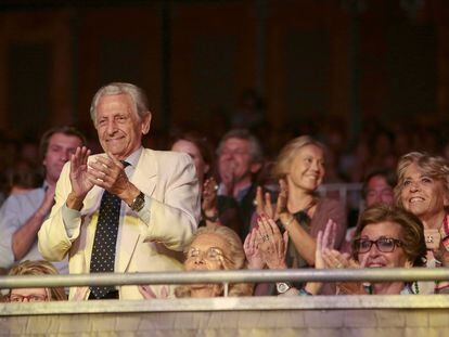 Artur Suqué en un concierto de Al Bano en el festival de Castell de Peralada en 2014.