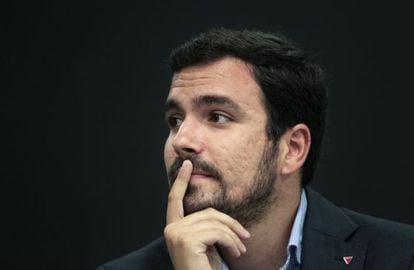 El candidato de IU a la presidencia del Gobierno, Alberto Garzón.