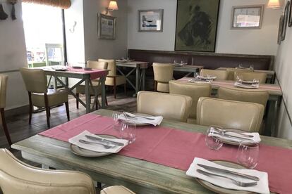 Comedor de La Cosmopolita, en Málaga.