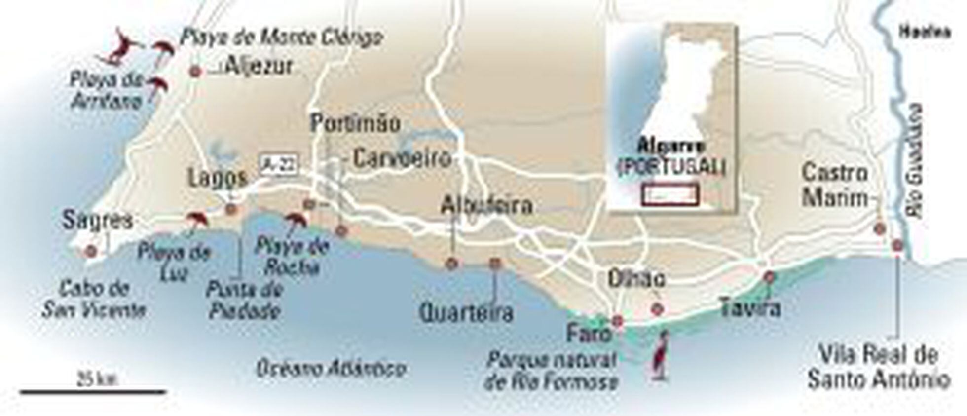 ▷ Mejores playas del Algarve: mapa + guía 2023 - Solo Ida