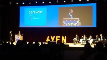 La 'start-up' de Caravelo presenta el seu projecte.