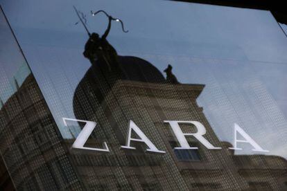 El escaparate de una tienda de Zara en Madrid