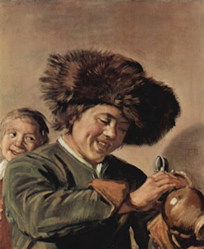 'Dos chicos sonrientes con una jarra de cerveza', obra de Frans Hals fechada en 1626.