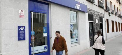 Una sucursal de AXA en Madrid.