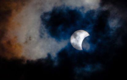 La foto del eclipse en Tenerife.