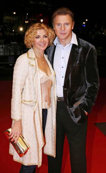 Liam Neeson y Natasha Richardson en 2008.