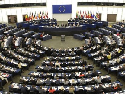 Pleno del Parlamento Europeo en la ciudad francesa de Estrasburgo.