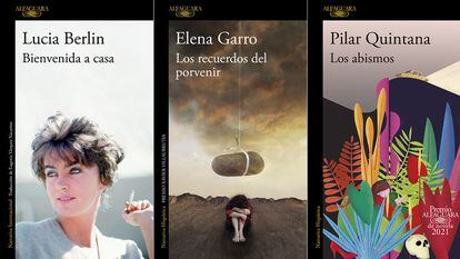 Portadas de libros publicados por Alfaguara.