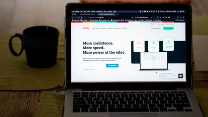 Página de inicio de Fastly.