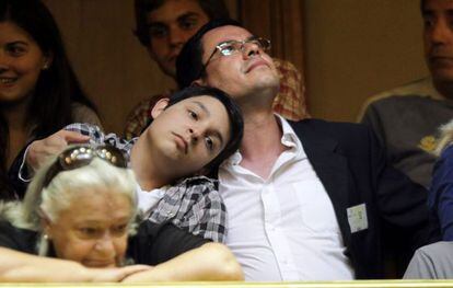 Una pareja de uruguayos, en la C&aacute;mara de Diputados. 