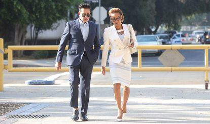 Mel B, a principios de septiembre a su llegada a un juzgado de Los Ángeles para una vista sobre su divorcio.