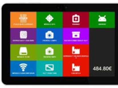 La tableta de ImasD es totalmente configurable.
