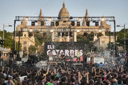 Concierto del grupo Els Catarres en Barcelona.