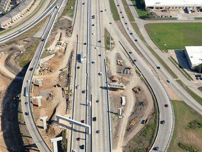 Detalle de la autopista SH 288 de Houston (Texas).