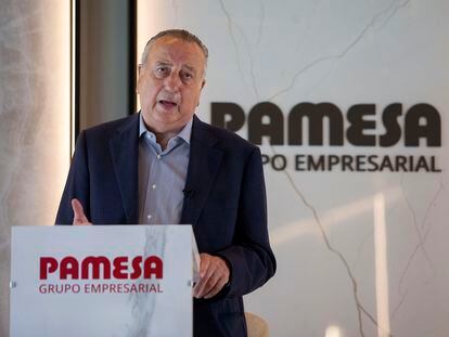 Fernando Roig, presidente del Grupo Pamesa, durante la presentación de resultados.