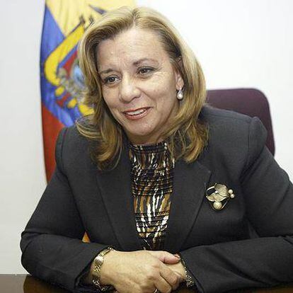 La ministra de Defensa de Ecuador, Guadalupe Larriva, el pasado 3 de enero en Quito.