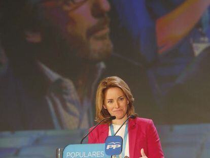 Arantza Quiroga tras ser elegida presidenta del PP vasco