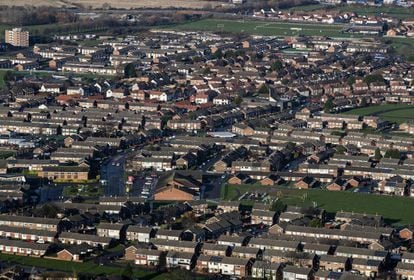 Vista de uno de los barrios de Middlesbrough, el 22 de enero.