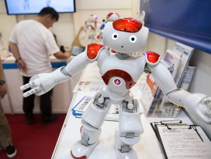 Uno de los robots presentados en la feria de la electr&oacute;nica de Tokio.