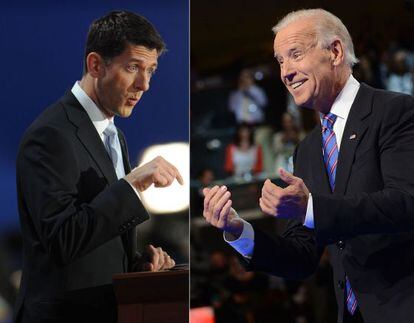 Paul Ryan y Joe Biden.