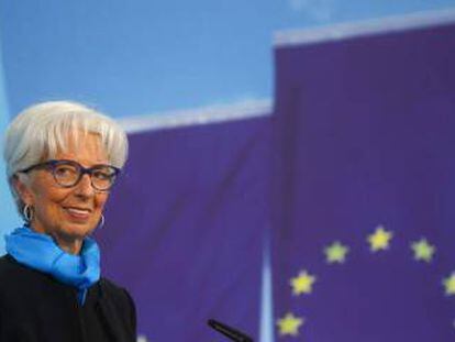 Christine Lagarde, presidenta del BCE, el jueves.