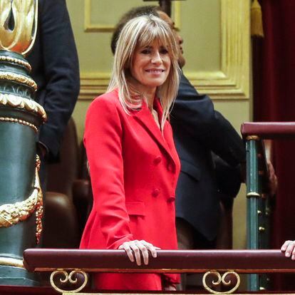 Begoña Gómez, esposa de Pedro Sánchez, el 15 de noviembre de 2023 en el Congreso.