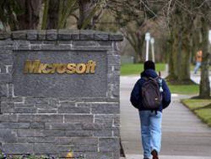 Una de las entradeas a la sede de Microsoft en Redmond (Washington).