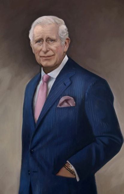 El retrato de Carlos III realizado por el pintor Alastair Barford para ‘Illustrated London News’, en marzo de 2023.