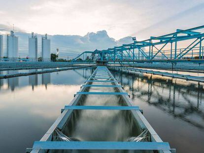 Planta de tratamiento de aguas del grupo Suez, en Estados Unidos.