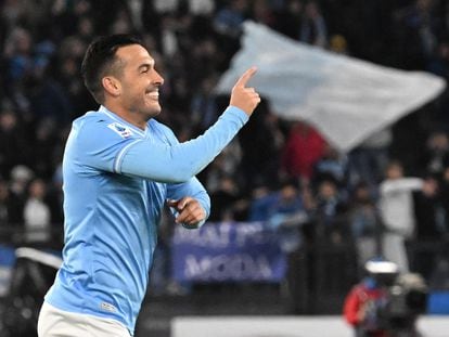 Pedro celebra su último gol con el Lazio ante el Cagliari el pasado 2 de diciembre.