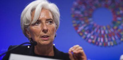 La directora gerente del Fondo Monetario Internacional (FMI), Christine Lagarde, en una imagen de archivo.