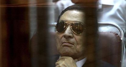 Hosni Mubarak, durante el juicio.