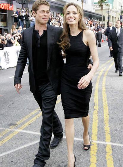Angelina Jolie y Brad Pitt, en el preestreno de 'Ocean's Thirteen'