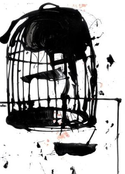 Ilustración de Frederic Amat para 'Las virtudes del pájaro solitario'
