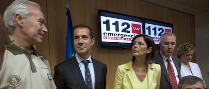 El consejero Salvador Victoria durante la presentación de ayer.